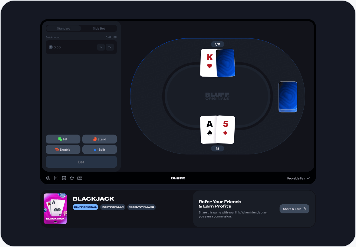 Blackjack: one shared grammar, its own personality